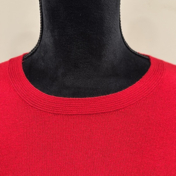 J. Jill Perfect Red Crewneck Tunic Sweater NWT - Picture 3 of 10